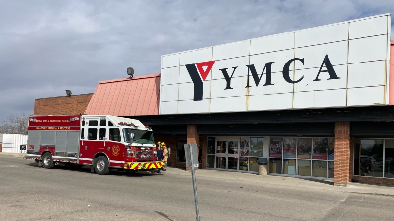 North Regina's YMCA location was subject to an evacuation following a possible leak of chlorine gas on Sunday, April 14, 2024. (Darrell Romuld/CTV News)