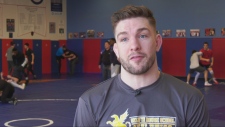 Montreal wrestler Alex Moore is heading to the Paris Olympic Games in the summer. (CTV News)
