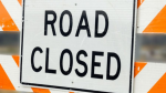 Road closed in this file image.
