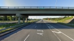A driver reported that someone threw a rock at her vehicle from the St-Andre Road overpass while she was driving on Highway 35, south of Montreal. The rock smashed her windshield, but she was unharmed. (Google Street View)