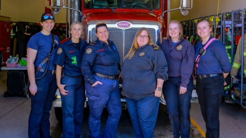Redwood Meadows Emergency Services is introducing its first all-female duty crew. (Supplied/RMES)