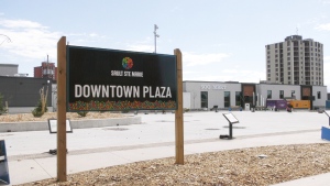 The City of Sault Ste. Marie is expecting a busy summer at the Downtown Plaza. (Mike McDonald/CTV News)