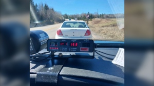 Montreal driver charged with stunt driving on Hwy. 17 east of North Bay. April 6, 2024 (Ontario Provincial Police)