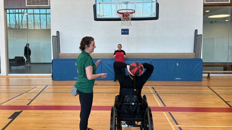 Participants in the RAD Club program enjoy activities at the Peggy Hill Team Community Centre in Barrie, Ont., on April 16, 2024. (CTV News/Rob Cooper)