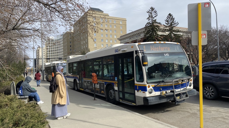 Bus routes and bus stops have changed significantly in downtown Regina due to a major construction project along 11th Avenue. (Gareth Dillistone/CTV News)