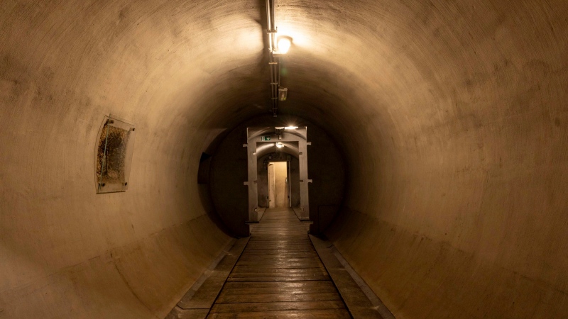 The bunker, made in reinforced concrete, is located nearly 20 feet underground. (Sovrintendenza Capitolina ai Beni Culturali via CNN Newsource)