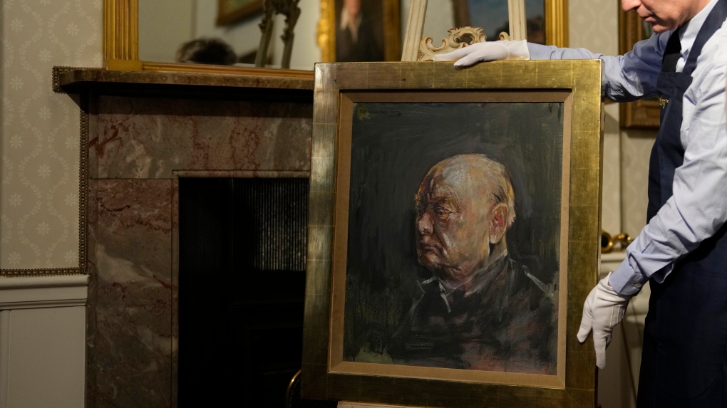 Winston Churchill painting