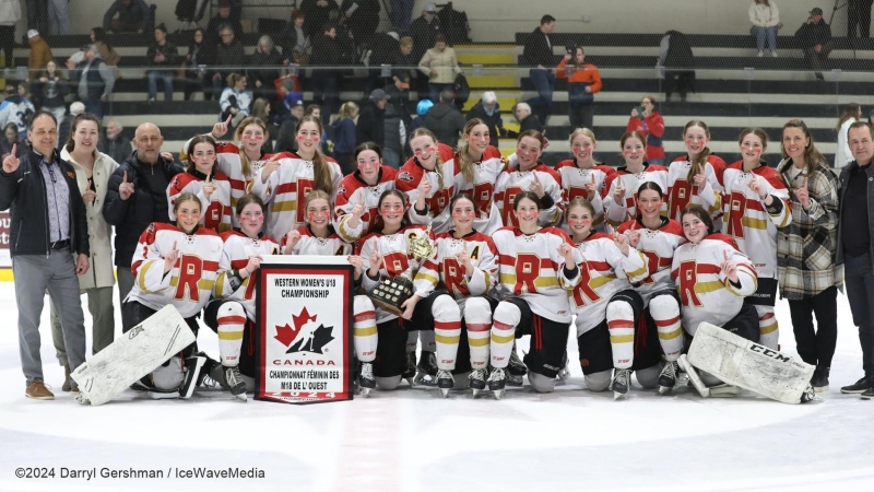 The U18 AAA Regina Rebels will compete for the national title for a second consecutive year. (Darryl Gershman / IceWaveMedia)