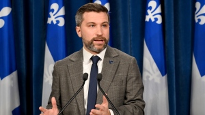 Quebec Solidaire parliamentary leader Gabriel Nadeau-Dubois (Karoline Boucher/The Canadian Press)