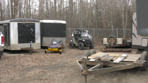 Police say $440,000 in stolen property was recovered during an investigation in rural Alberta. (Brandon Lynch/CTV News Edmonton)