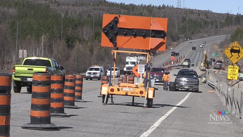 Early road construction season in Sudbury