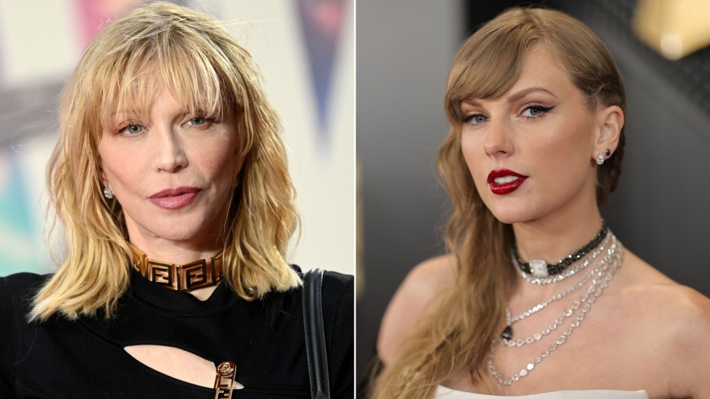 Courtney Love and Taylor Swift