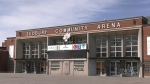 Sudbury Community Arena downtown on Elgin Street will be replaced with a new $200 million facility across the street. April 16, 2024 (Amanda Hicks/CTV Northern Ontario)