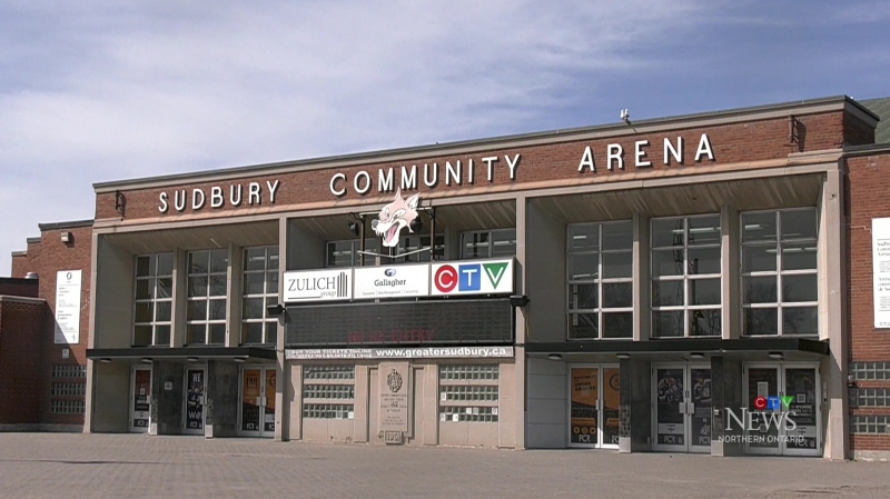 Sudbury Community Arena downtown on Elgin Street will be replaced with a new $200 million facility across the street. April 16, 2024 (Amanda Hicks/CTV Northern Ontario)