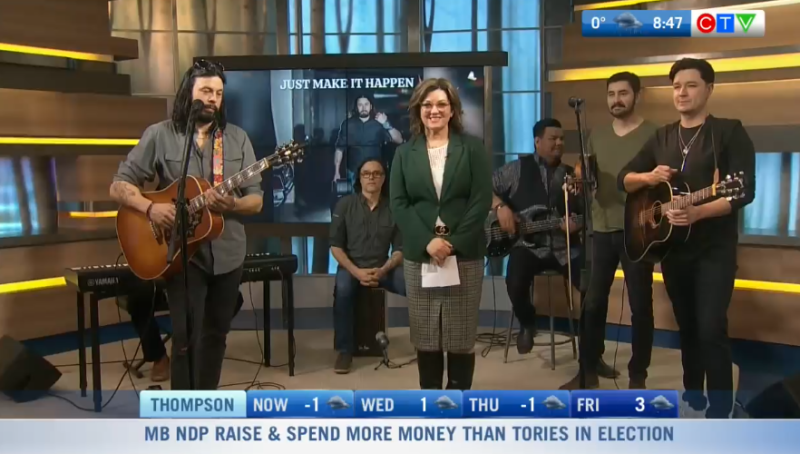 Nelson Little performs on CTV Morning Live  