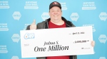A man who recently won a Lotto 6/49 jackpot is shown in this photo provided by the BC Lottery Corporation. 