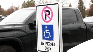 For the next several months, the City of Sault Ste. Marie will be cracking down on people who improperly use accessible parking spaces. (Cory Nordstrom/CTV News)