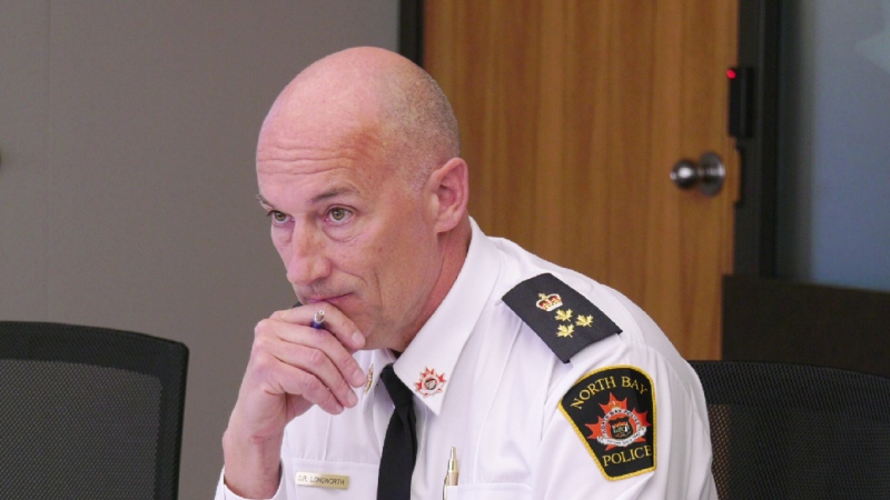 North Bay police Chief Daryl Longworth is hoping to meet with the city hospital’s CEO to discuss ways of streamlining the handover of mental-health patients. (Eric Taschner/CTV News)