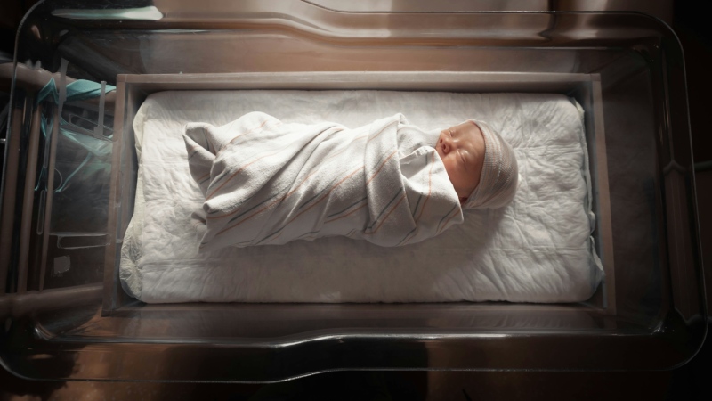A stock photo of a baby in a hospital. (Unsplash/Jimmy Conover)