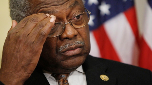 House Majority Rep. James Clyburn of S.C., speaks to reporters on Capitol Hill in Washington, Friday, Jan. 15, 2010. (AP / Pablo Martinez Monsivais)