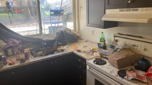 E-Van Management in Fergus says a recently evicted tenant who didn’t pay rent for months left the apartment unit trashed. (Submitted/Jennifer Kamphuis)