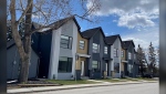 This rowhouse complex in the community of North Glenmore Park was constructed in 2023 after council approved a zoning change to R-CG district in 2021.