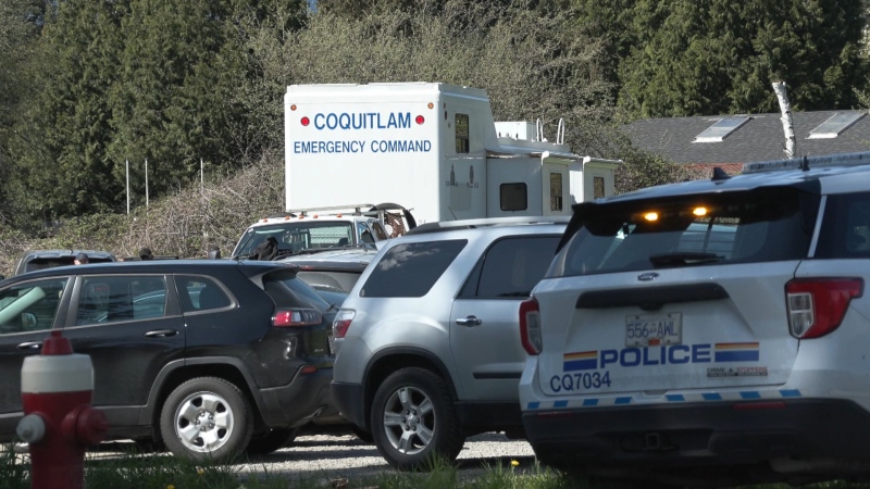 An emergency command centre has been set up outside of a home in Port Coquitlam where a suspicious death was reported. 