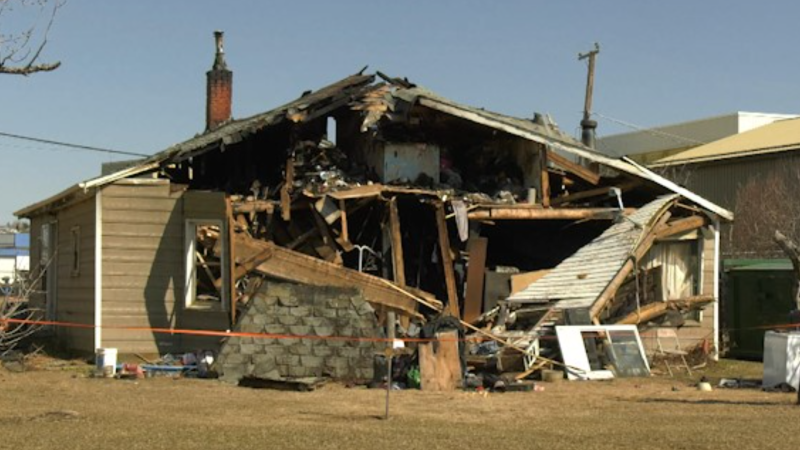 House in Dawson Creek destroyed after fire on April st.