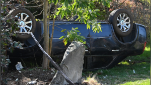 The Delta Police Department shared this phot of a crash that occurred on April 12, 2024. 