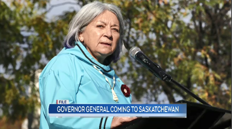 WATCH: The Governor General, Mary Simon, will be coming to Saskatchewan next week.