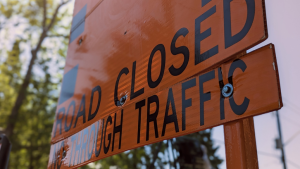 A road closed sign. (CTV News)