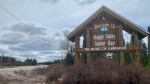A welcome sign is shown outside of Happy Valley-Goose Bay, N.L. on Tuesday, May 9, 2023. THE CANADIAN PRESS/Sarah Smellie