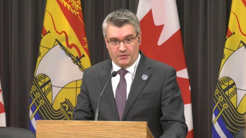 New Brunswick public safety minister Kris Austin in a file photo from Dec. 8, 2022. (Nick Moore/CTV)