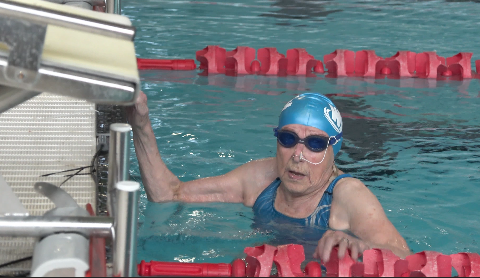 Betty Brussel, 99, broke her tenth world record on Sunday, April 21. 