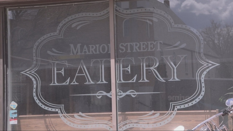 Marion Street Eatery is pictured on April 22, 2024. After a decade in business, the St. Boniface staple announced it will close its doors at the end of May.