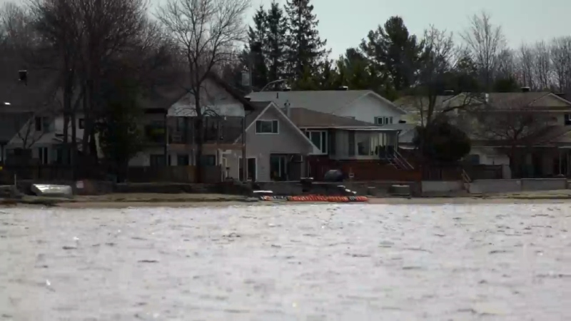 Northern Ontario residents who live on the Lake Nipissing shoreline are bracing for flooding. April 22, 2024. (Eric Taschner/CTV News Northern Ontario)