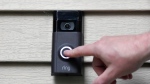 A Ring doorbell camera appears in a 2019 file photo. (AP Photo/Jessica Hill, File)