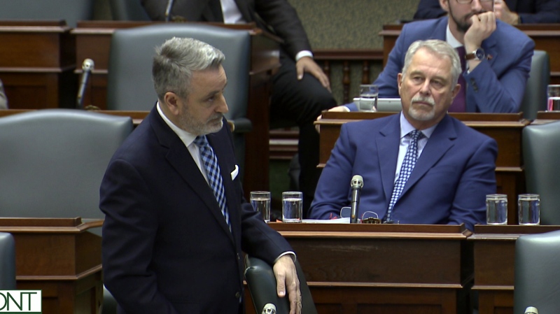 Ontario's Question Period was halted for 15 Minute