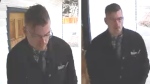 A male was caught on camera stealing a Pride flag from a home in St. Albert's Lacombe subdivision on April 12, 2024. (Source: RCMP) 