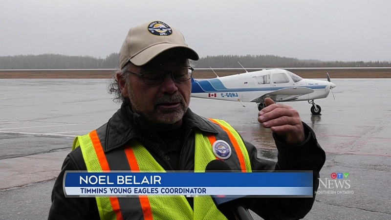 Noel Belair, Young Eagles coordinator for the Timmins Flying Club. April 23, 2024 (CTV Northern Ontario)