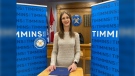 Michelle Boileau is first Timmins mayor to have baby while holding office. April 24, 2024 (Lydia Chubak/CTV Northern Ontario)