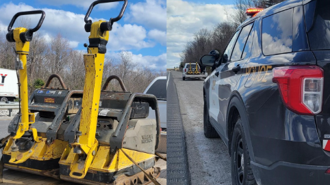  OPP recovered two stolen landscaping tampers on April, 21, 2024. (OPP)