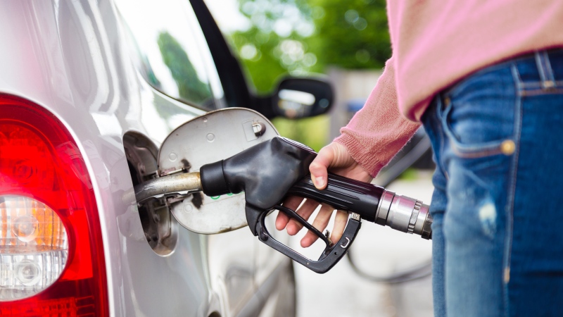 A person pumps gas in this undated stock image. (Shutterstock)