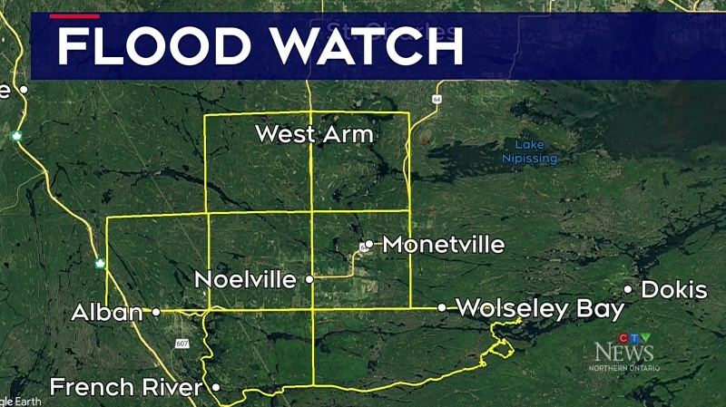 Flood watch in French River as more rain approaches (CTV Northern Ontario)