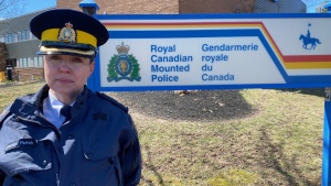 Insp. Chantal Farrah of the Codiac Regional RCMP is pictured. (Source: Derek Haggett/CTV News Atlantic)