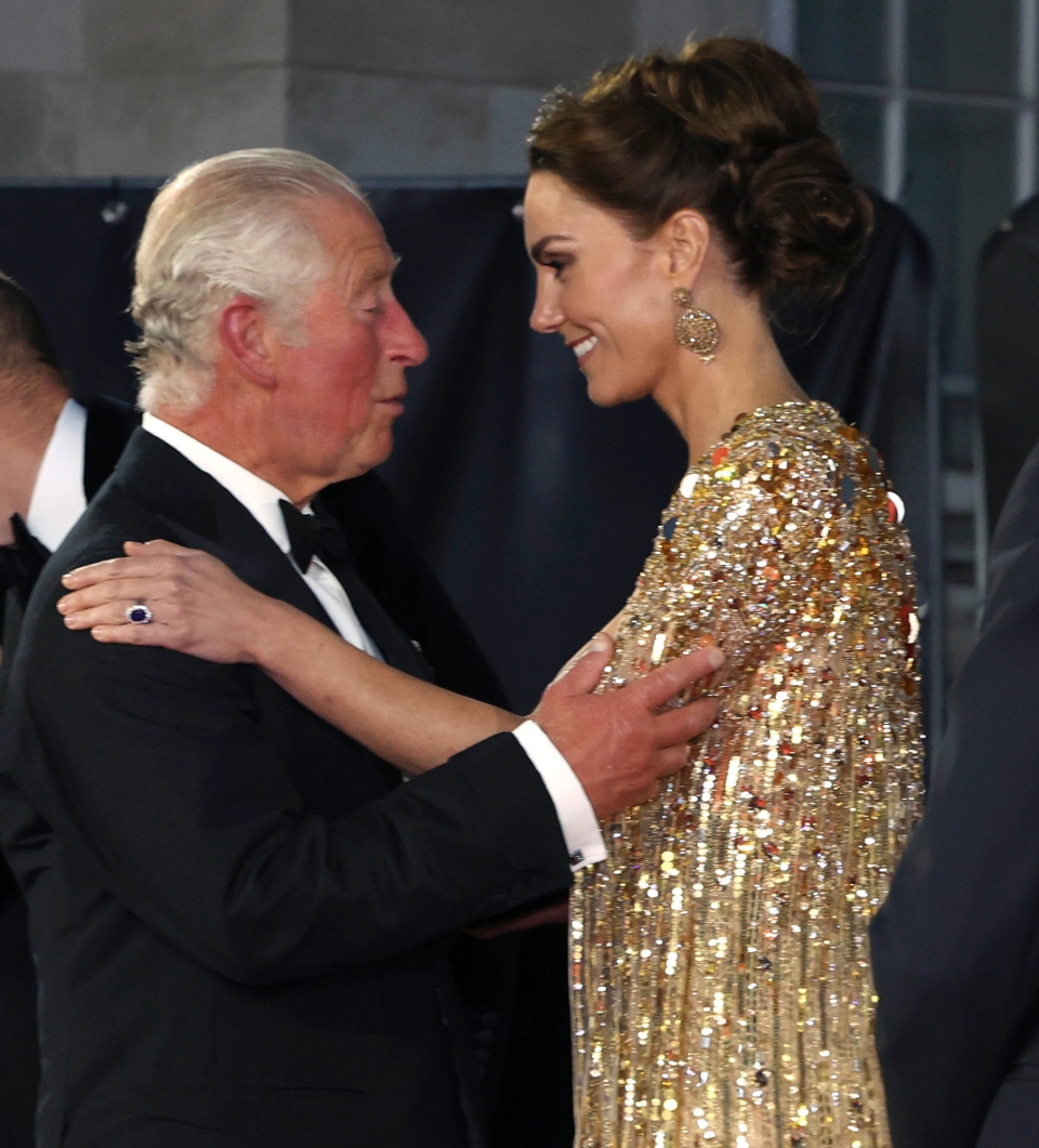Prince Charles and Kate at world premiere of film
