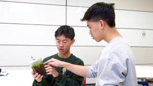 Justin and Aaron Tan have come up with a program called the Microbial Fuel Cell Olympics where they teach students about the technology.