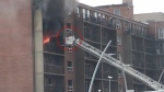 Person rescued from burning building