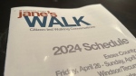 The Jane’s Walk annual guide for citizen-led walking conversations in Windsor-Essex, held over two weekends starting April 26, 2024. (Rich Garton/CTV News Windsor)