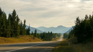 A section of Highway 5, also known as the Southern Yellowhead Highway, near Clearwater, B.C., is shown. (shutterstock.com)
